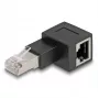 Delock - Adaptador de red - RJ-45 (M) acodado a la derecha a RJ-45 (H) - CAT 6a