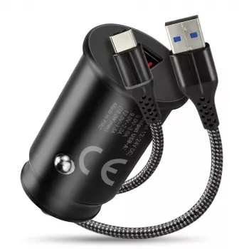 Cargador de coche everActive CC-15QC QC3.0 18W 1x USB con cable