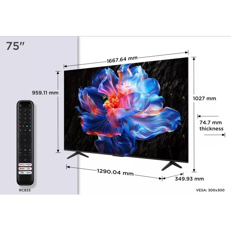 TV TCL 75P69K 190,5 cm (75