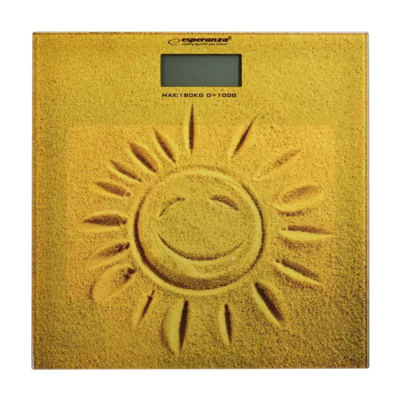 Báscula de baño Esperanza EBS006 Báscula electrónica de baño cuadrada beige