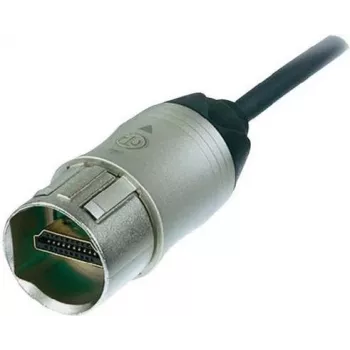 Cable HDMI Neutrik NKHDMI-1 1,00 m, niquelado, 1× conector macho HDMI
