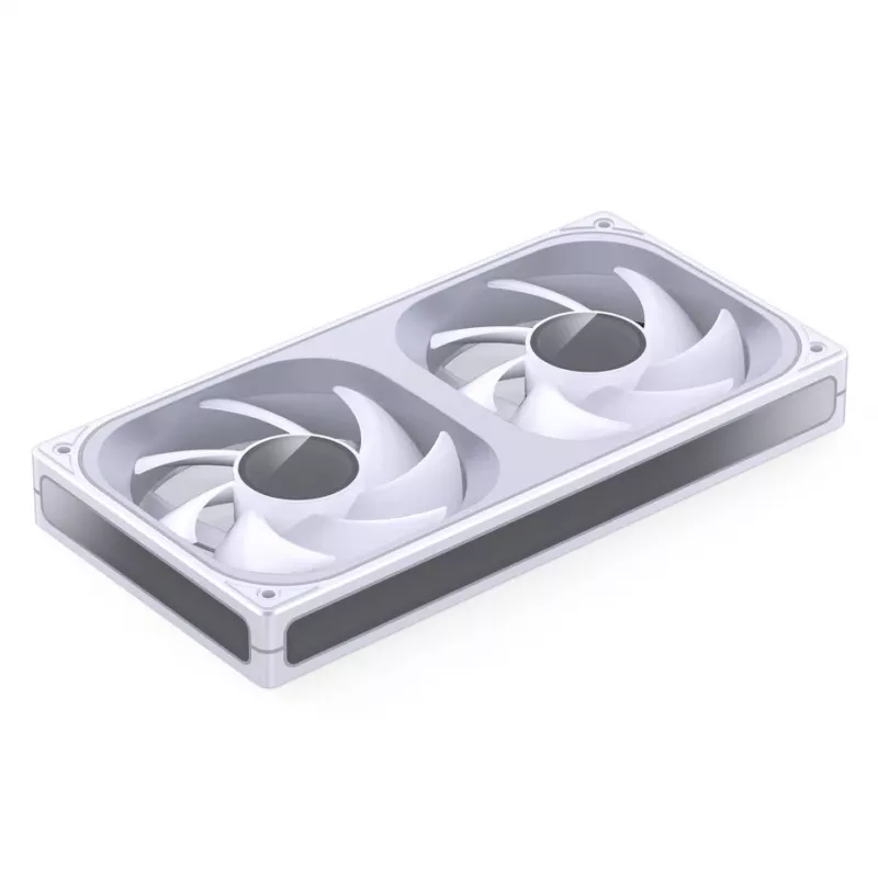 Ventilador de carcasa JONSBO ZB-240W 2x120mm ARGB PWM – blanco