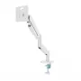 Soporte para monitor Gembird MA-DA1-04-W con pinza para pantallas de 17–32 pulgadas, VESA 75x75–100x100, carga máx. 10 kg, blanco