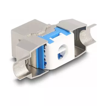 Módulo Keystone DeLOCK RJ45 conector hembra a LSA Cat.8.1 sin herramientas plano metálico