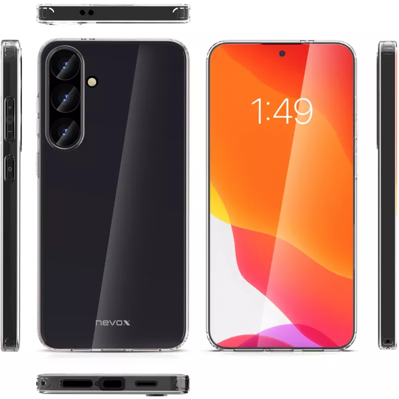 StyleShell Flex, funda para móvil transparente, Samsung Galaxy S24 Plus
