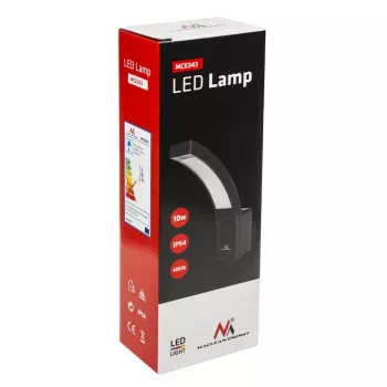 Lámpara de pared MACLEAN MCE343 diseño moderno, luminaria para fachadas exteriores, modelo MCE343 B