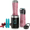 Cecotec Power Titanium 350 EasyGo batidora de vaso, 350 W, 2 vasos de 600 ml, negro