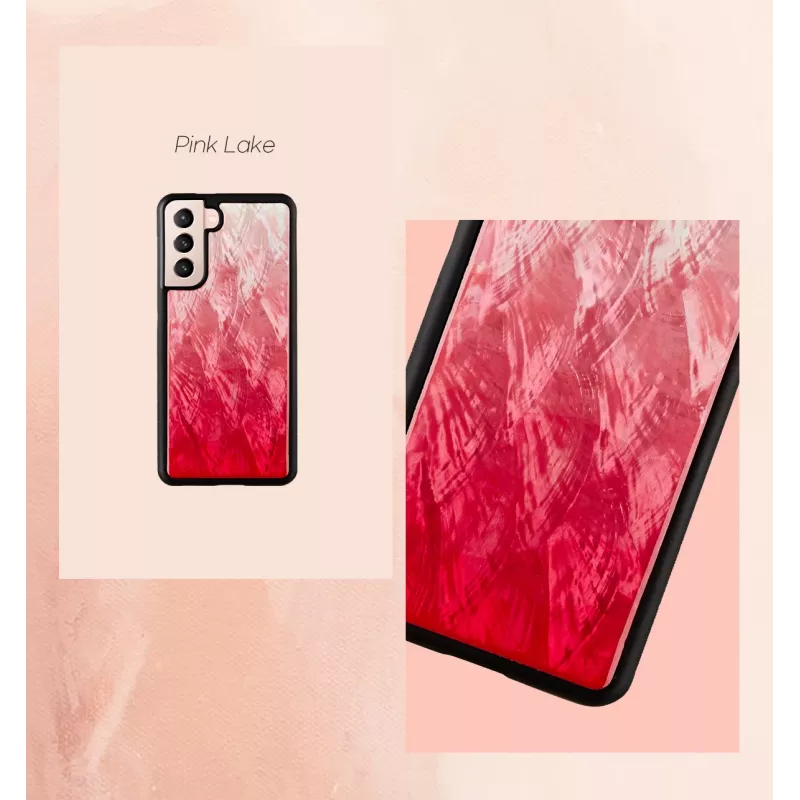 Funda para smartphone iKins para Samsung Galaxy S21 Ultra — Pink Lake negra