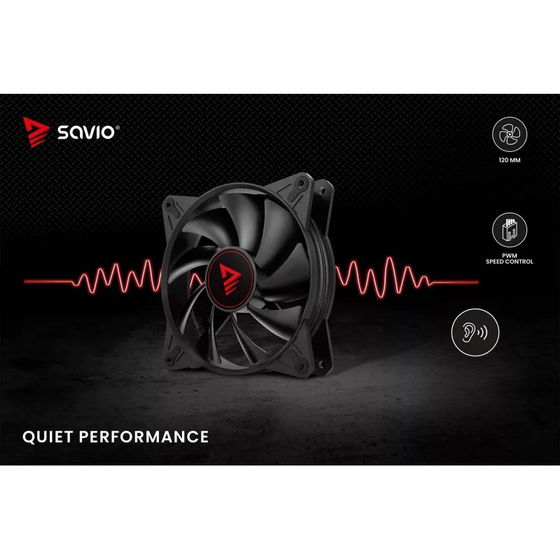 SAVIO SAVGBLADE ventilador de caja 120mm PWM