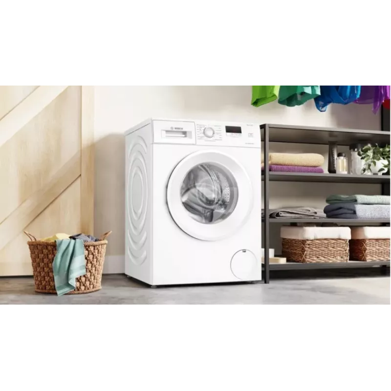Lavadora de carga frontal Bosch WGE02201PL — 8 kg, 1200 rpm, tambor de 55 l, pantalla LED, inverter