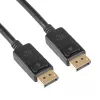 Cable DisplayPort Akyga AK-AV-10, conector/conector, conectores dorados, 1,8 m, negro