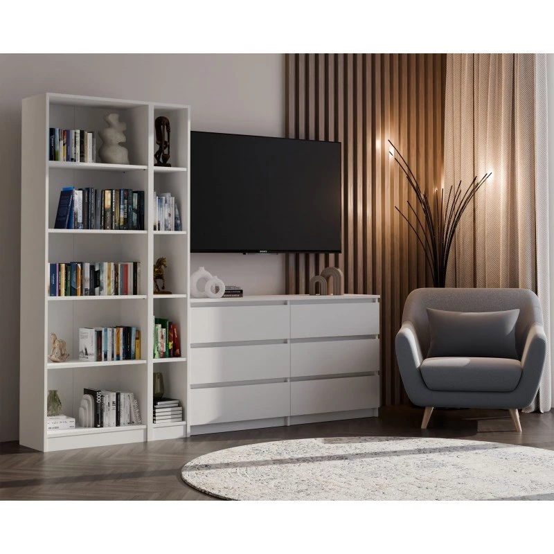 Estantería top e shop REGAŁ R25 25 cm blanca – estantería de una pieza