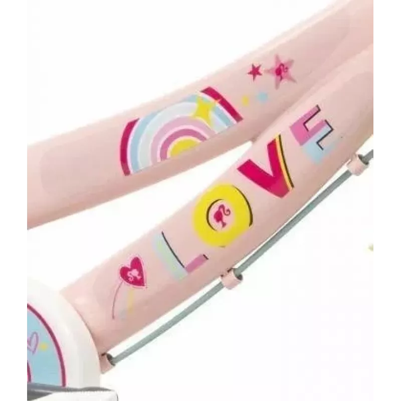 Bicicleta infantil 14 Barbie Toimsa 1465 rosa