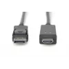 Cable adaptador DisplayPort 1.2 con bloqueo 4K 60Hz UHD Type DP/HDMI A M/M negro 2 m