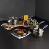 Juego de ollas Russell Hobbs RH01179EU, 5 piezas, azul