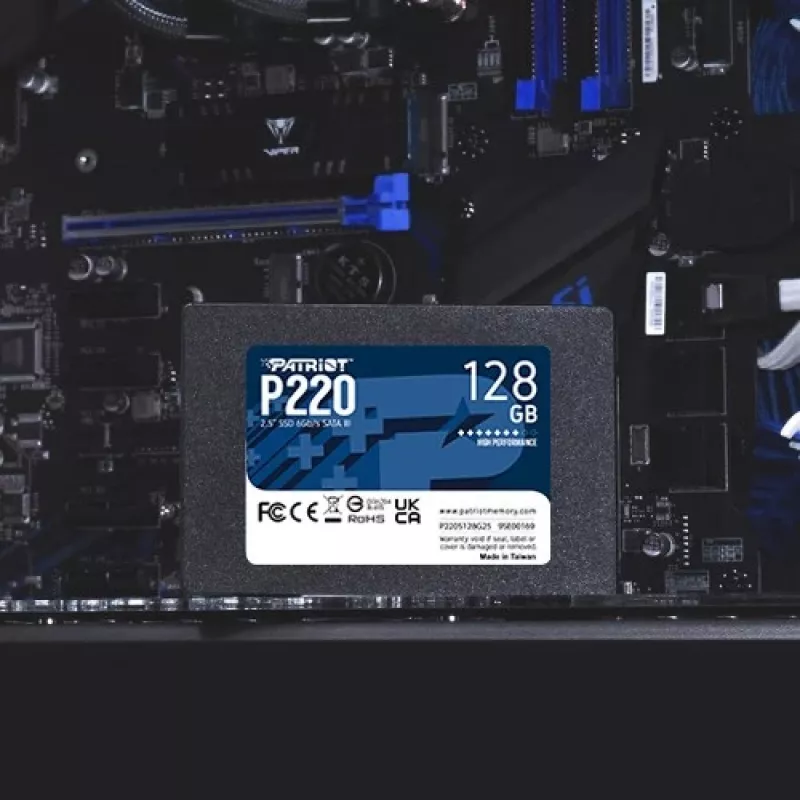 2,5 Patriot P220 128 GB (negro, SATA III 6 Gb/s, 2,5)