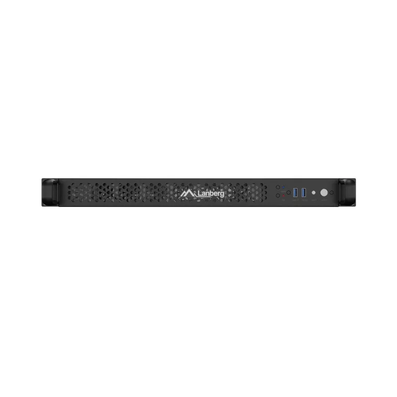 Carcasa rack Lanberg SC01-6501-12B 1U negra 8 ventiladores HDD SSD