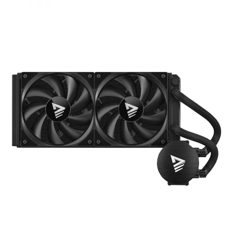 Kit de refrigeración líquida SAVIO NOX 240 mm – radiador de 240 mm, 2 ventiladores de 120 mm, radiador de aluminio, base de cobre, compatible con LGA 2011/2011-v3/2066/1200/115x/775