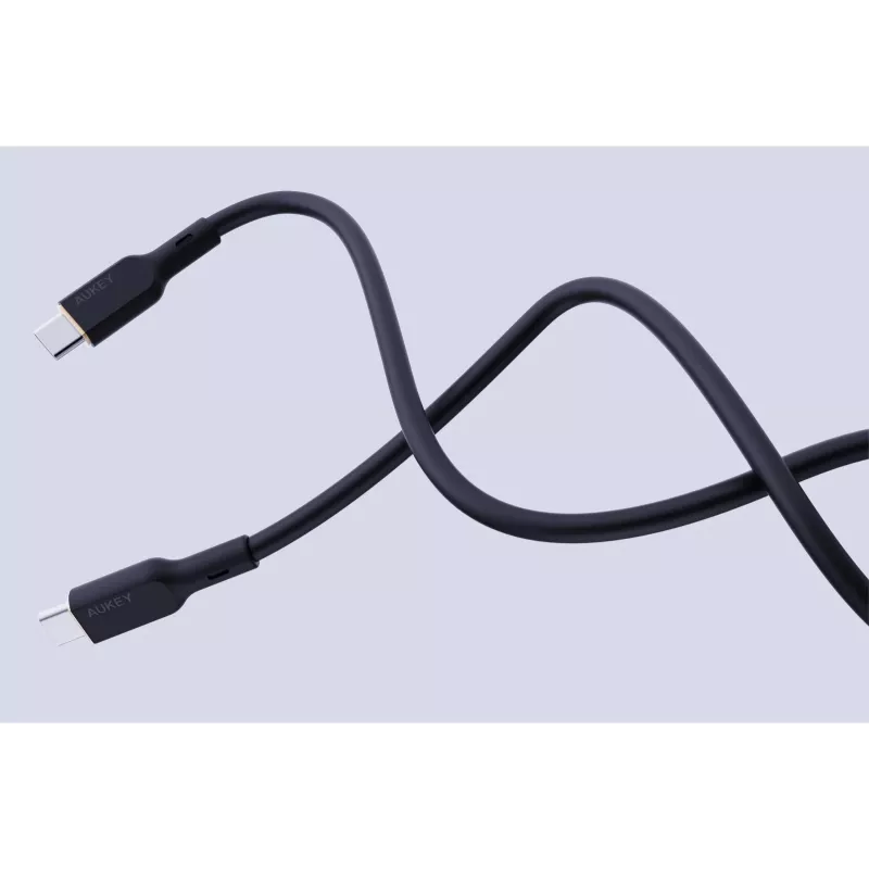 AUKEY CB-SCC241 USB-C Power Delivery PD 240W 5A 20V 1m nailon negro - D