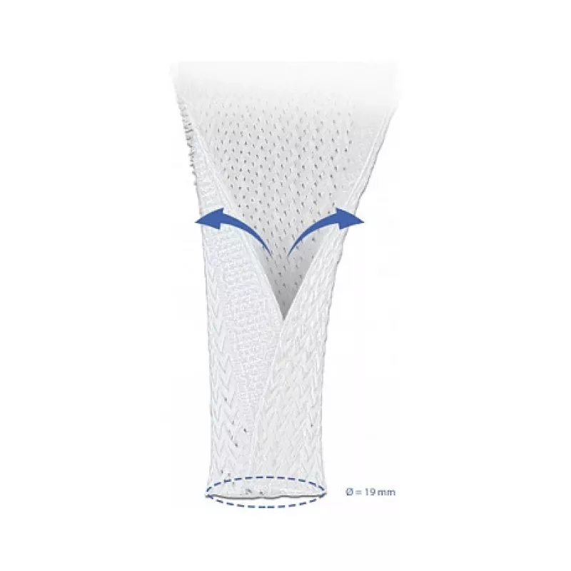 Funda de malla DeLOCK 20819 10 m x 19 mm blanco