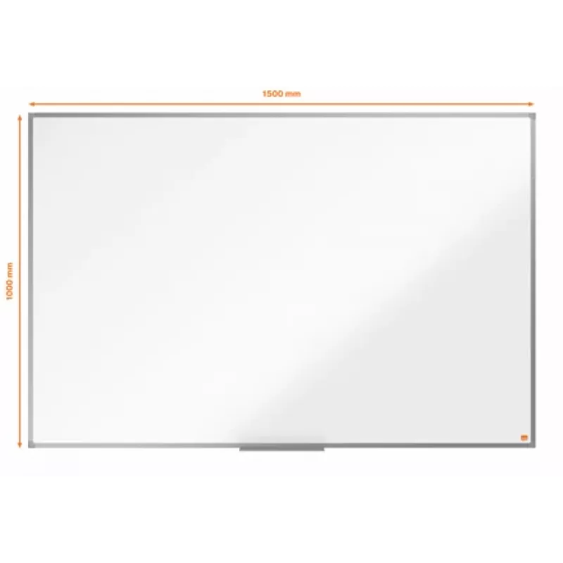 Pizarra blanca Nobo Essence acero 1500x1000mm (1905212)