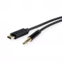 Adaptador ROLINE USB-C a conector jack - USB-C macho reversible a minijack estéreo macho