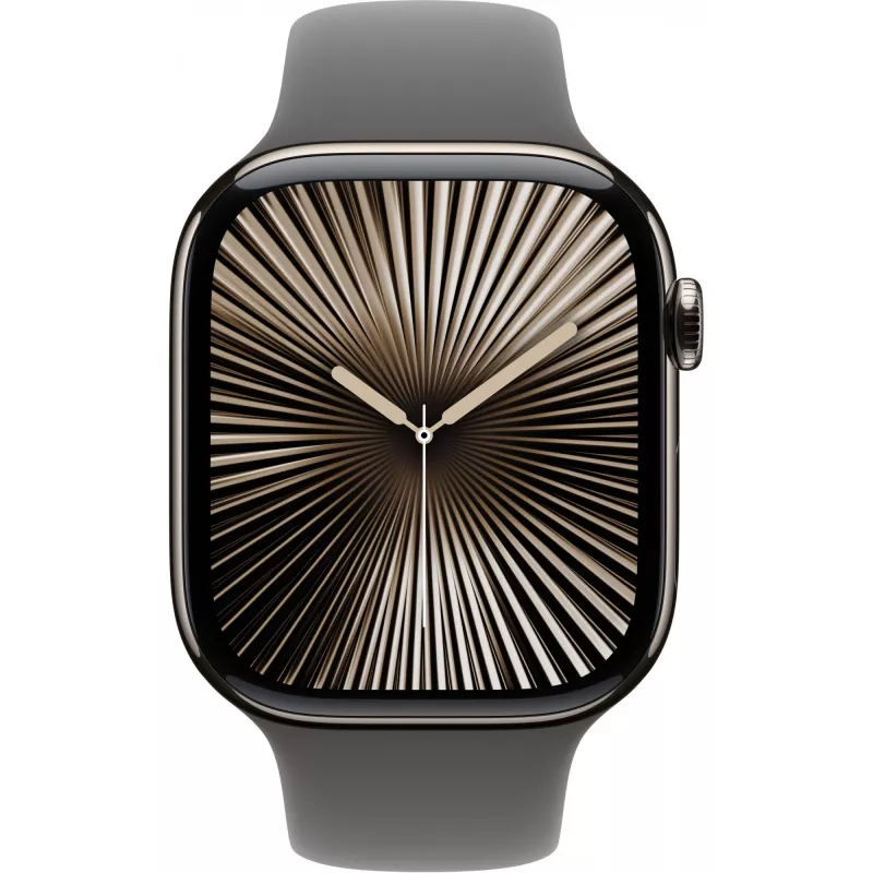 Apple Watch S10 titanio natural correa deportiva gris piedra M/L GPS + Cellular 46mm MWYA3QF/A 2024