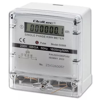 Contador electrónico monofásico de consumo eléctrico 230V LDC