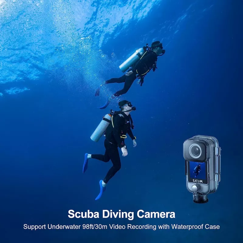 Action cam SJCam C300 4K 30fps, diseño compacto sumergible