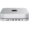 Satechi soporte y hub de aluminio USB Type-C para Apple Mac mini (plata)