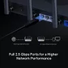 Router de sobremesa MERCUSYS MR47BE — tri-banda Wi-Fi 7 (2,4/5/6 GHz), 9300 Mbit/s, 3× RJ-45, 2,5GbE, 6 antenas externas