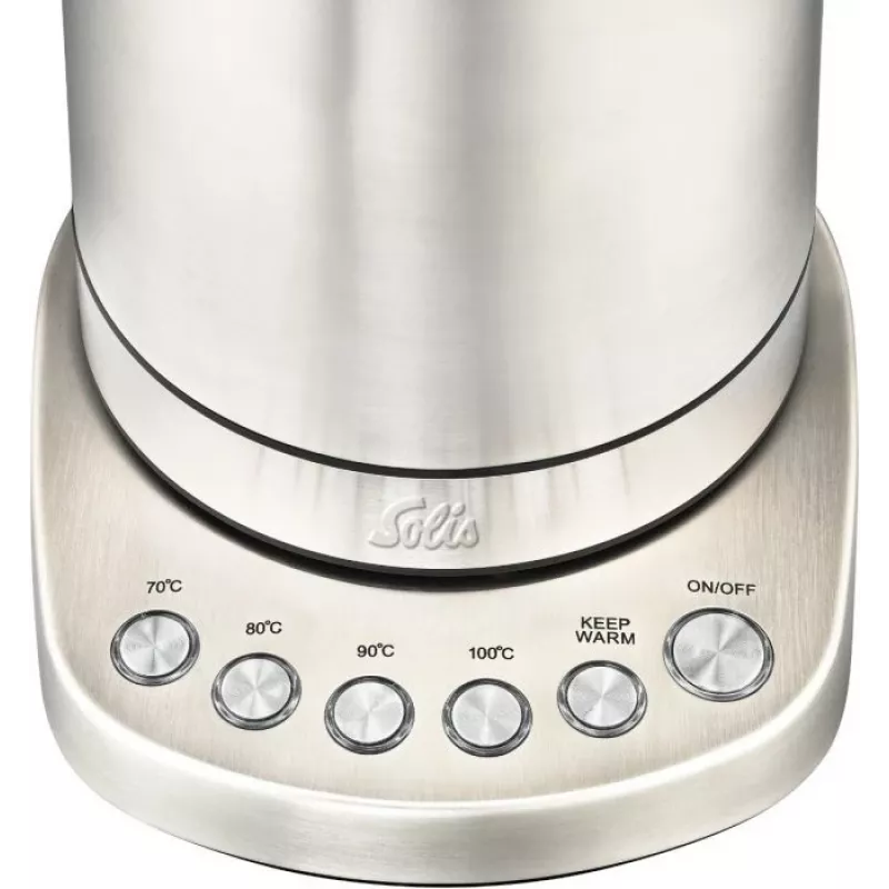 Hervidor de agua eléctrico Solis 1,7 L 2200 W acero inoxidable