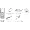 Grandstream DP725 terminal inalámbrico DECT HD, pantalla TFT en color de 1,8 pulgadas, 20 cuentas/líneas SIP, push-to-talk, gris