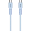 CANYON Cable OnWire 60CL C-C 60W COLOR trenzado 1m azul claro