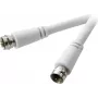 SpeaKa Professional Cable de conexión SAT [1x conector macho F - 1x conector macho F] 3 m 90 dB Blanco (SP-7870004)