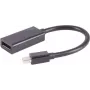 Adaptador shiverpeaks ®-BASIC-S--Mini DisplayPort 1.2, conector macho Mini DisplayPort a conector hembra DisplayPort, 4K, 0,2 m (BS10-01032)