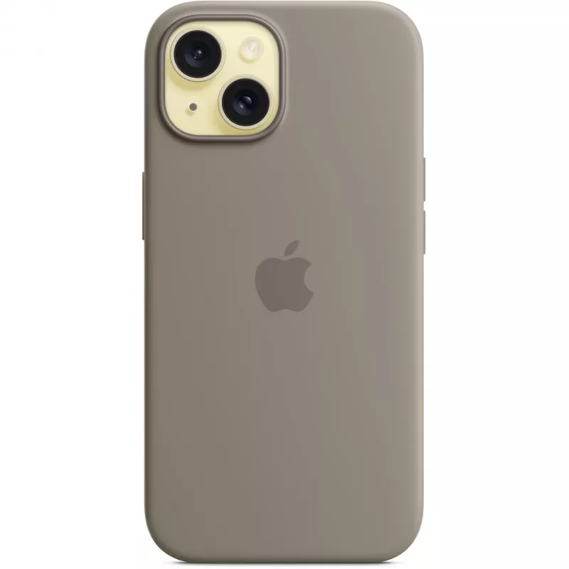 Funda de silicona con MagSafe para iPhone 15 – Clay