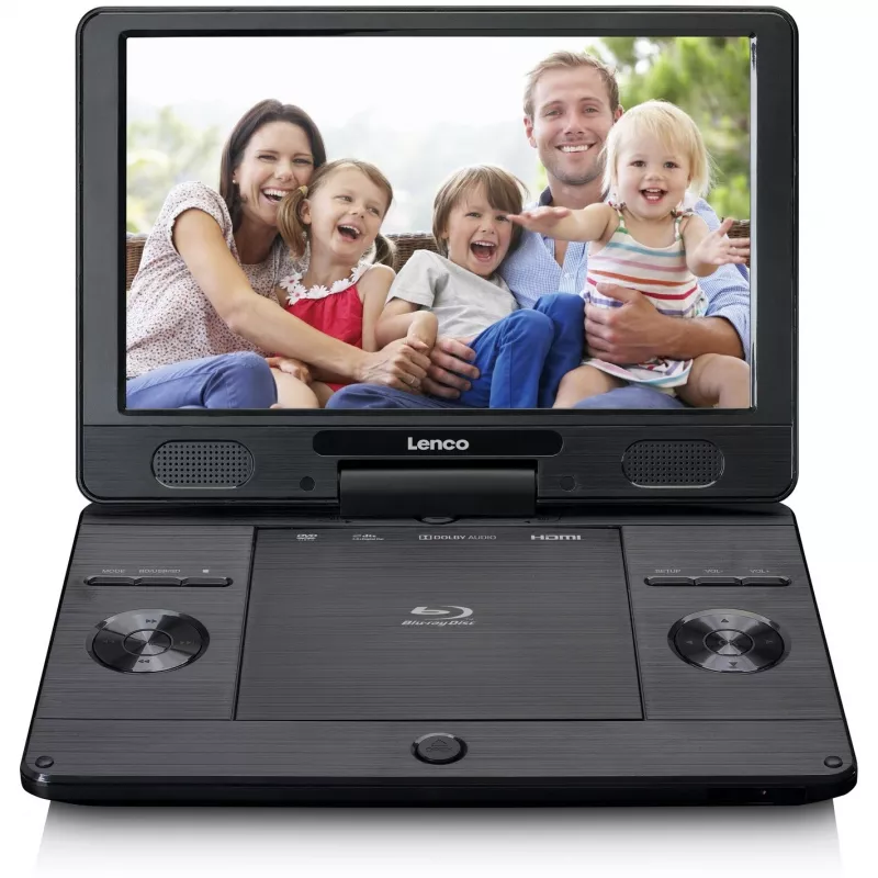 Lenco BRP-1150BK - Reproductor de Blu-ray - Portátil - Pantalla: 29,5 cm (11,5