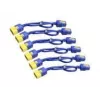 Juego de cables de alimentación APC (6 uds.), con bloqueo, C19 a C20, 1,8 m, azul, 1,8 m, conector hembra C19, conector hembra C20