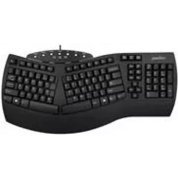 Perixx teclado USB PERIBOARD-512 US negro ergonómico (PERIBOARD-512 US Black)