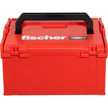Caja de herramientas FISCHER L-BOXX FLB 238 vacía, rojo/negro, maletín de almacenamiento modular