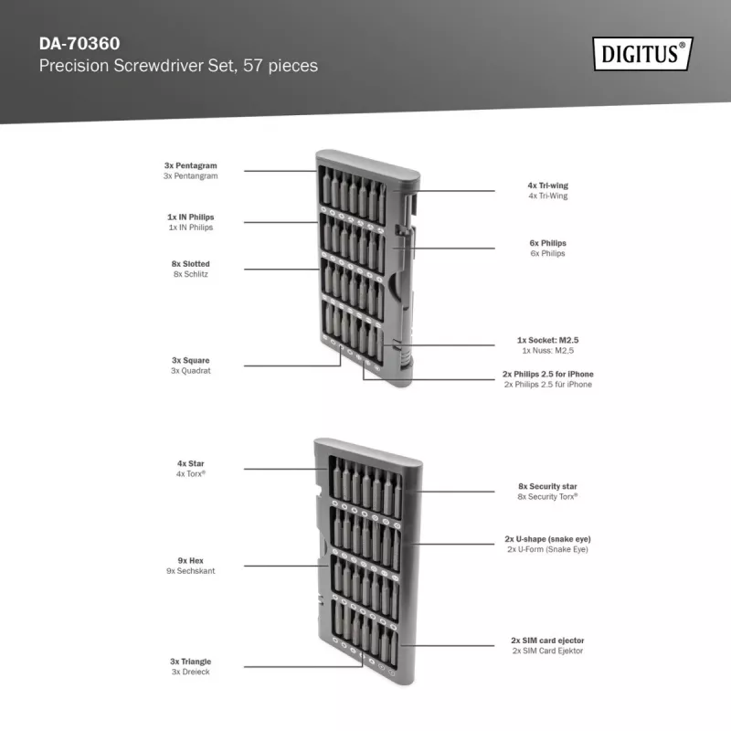 Set de destornilladores DA-70360