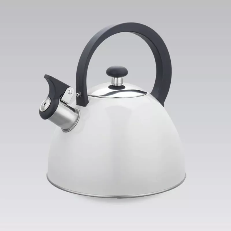 Maestro MR-1302-WG hervidor con silbato para fuego, 2,5 l, blanco
