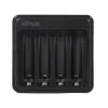 Cargador de pilas Gembird BC-USB-03 compatible con USB AA AAA Negro