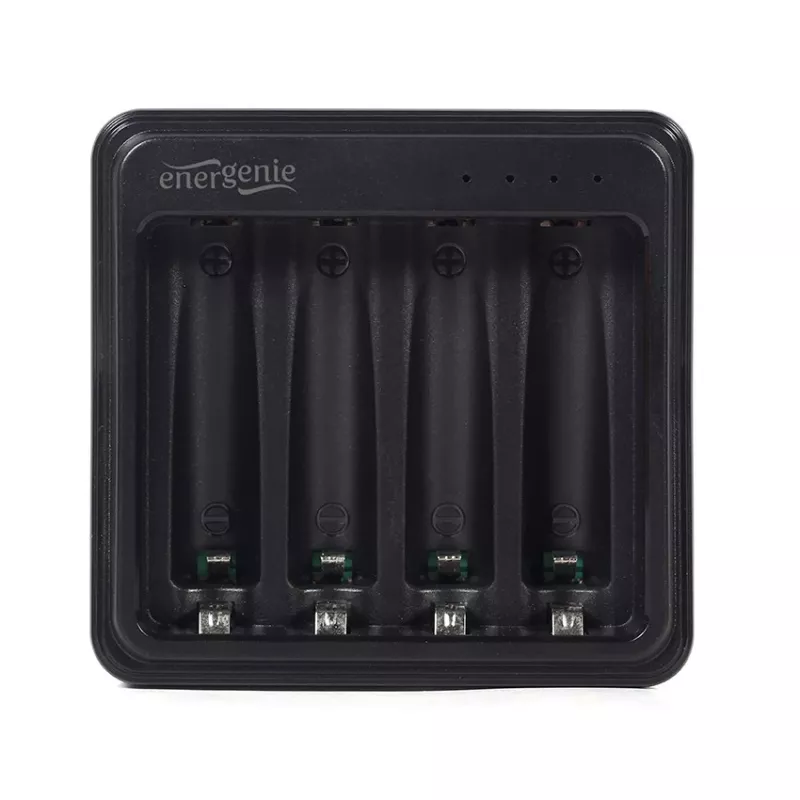 Cargador de pilas Gembird BC-USB-03 compatible con USB AA AAA Negro