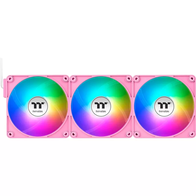 Ventilador de caja Thermaltake CT120 EX ARGB 120mm rosa pack de 3