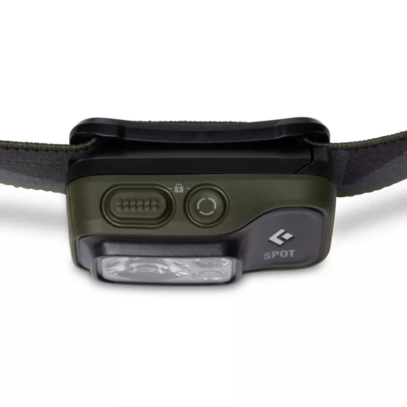 Linterna frontal Black Diamond Spot 400 – 400 lm, LED, IPX8 sumergible, AAA, alcance 12–100 m, negra
