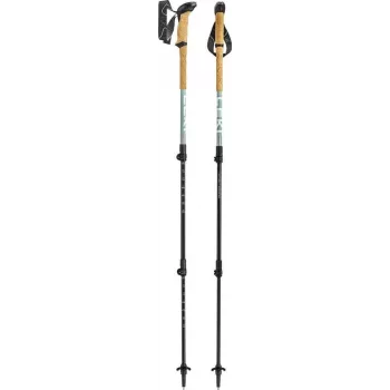 Bastones de trekking Leki Makalu Lite ajustables 90–125 cm, gris-verde
