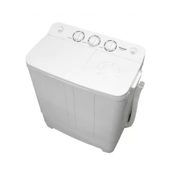 Lavadora semiautomática Ravanson XPB-700 — carga superior, capacidad 4 kg, centrifugado 1400 rpm, blanca