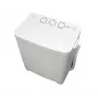 Lavadora semiautomática Ravanson XPB-700 — carga superior, capacidad 4 kg, centrifugado 1400 rpm, blanca
